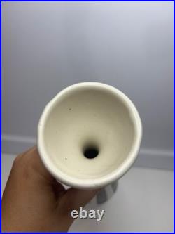 Rare Frank Mann Pottery Vase Mid Century Modern MCM VERTICAL STRIPE Bud Vase
