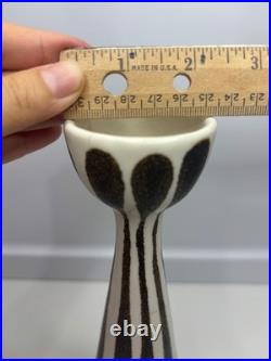 Rare Frank Mann Pottery Vase Mid Century Modern MCM VERTICAL STRIPE Bud Vase