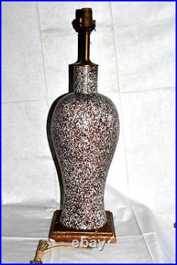 Rare Fratelli Fanciullacci Art Pottery Table Lamp Elbee Italy Raymor Eames Era