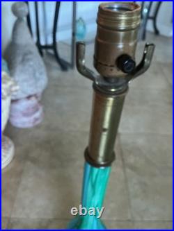 Rare Fratelli Toso Murano Table Lamp Nerox Mid-Century Modern Venetian Glass