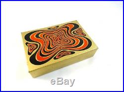 Rare French Abstract Case 70s Psychedelic Pop Art Jewelry Box MID Century