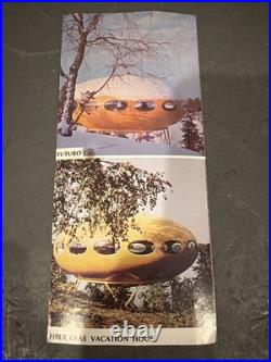 Rare Futuro Fiberglass Vacation House Mid-Century Modern Brochure Handout Philly