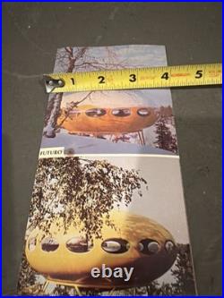 Rare Futuro Fiberglass Vacation House Mid-Century Modern Brochure Handout Philly