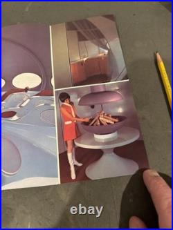 Rare Futuro Fiberglass Vacation House Mid-Century Modern Brochure Handout Philly