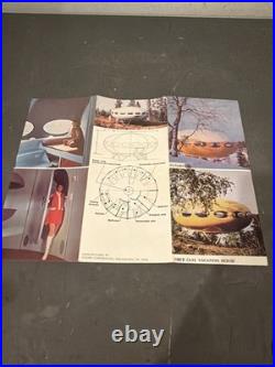 Rare Futuro Fiberglass Vacation House Mid-Century Modern Brochure Handout Philly