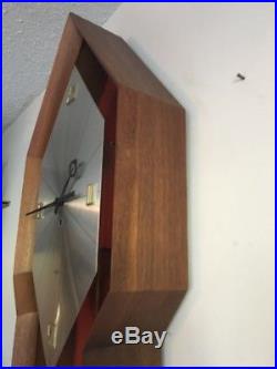 Rare George Nelson For Howard Miller Wall Regulator Clock MCM Mid Century Modern