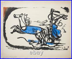Rare Georges Braque Pochoir The Greek Chariot 1957, Fine Mid Century Modern