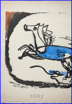 Rare Georges Braque Pochoir The Greek Chariot 1957, Fine Mid Century Modern