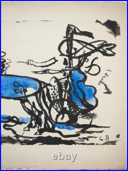 Rare Georges Braque Pochoir The Greek Chariot 1957, Fine Mid Century Modern