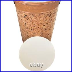Rare Georges Briard Cork Barware Set Ice Bucket Coasters Ashtray MCM USA
