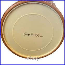 Rare Georges Briard Cork Barware Set Ice Bucket Coasters Ashtray MCM USA
