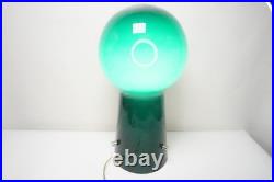 Rare Green Mid Century Swedish Glass Lamp by LAUREL CO