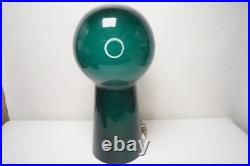 Rare Green Mid Century Swedish Glass Lamp by LAUREL CO