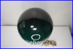 Rare Green Mid Century Swedish Glass Lamp by LAUREL CO