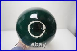 Rare Green Mid Century Swedish Glass Lamp by LAUREL CO