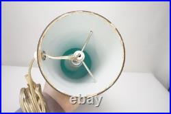 Rare Green Mid Century Swedish Glass Lamp by LAUREL CO