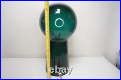 Rare Green Mid Century Swedish Glass Lamp by LAUREL CO