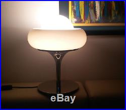 Rare HARVEY GUZZINI 1960s Space age mid century table lamp