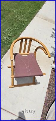 Rare HTF Thonet Style Mid Century Modern Wood Bentwood Folding Chair 1960s
