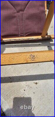 Rare HTF Thonet Style Mid Century Modern Wood Bentwood Folding Chair 1960s
