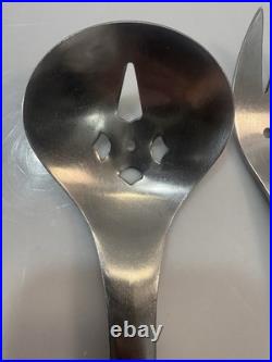 Rare HULL Japan RUSSEL WRIGHT Highlight Pinch MCM Big Salad Fork & Spoon DIVINE