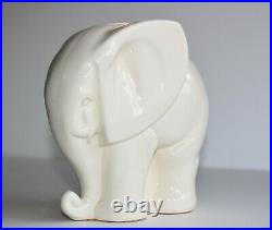 Rare HYALYN Mid Century Modern Modernist Pottery Elephant Figurine Sculpture