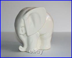 Rare HYALYN Mid Century Modern Modernist Pottery Elephant Figurine Sculpture
