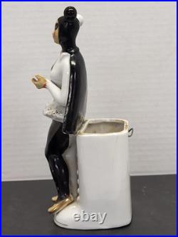 Rare Harlequin Devil Ballerina Mid Century Modern Wall Pocket By Wales Japan