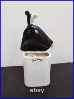 Rare Harlequin Devil Ballerina Mid Century Modern Wall Pocket By Wales Japan