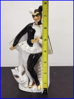 Rare Harlequin Devil Ballerina Mid Century Modern Wall Pocket By Wales Japan