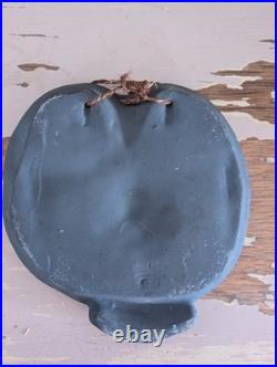 Rare Helmut Schaffenacker 1950's Vintage Bas-relief Glzd Ceramic Owl Plaque