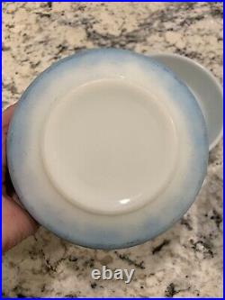 Rare Htf Foulard Pyrex Cereal Bowls (3) #1416 Light Blue