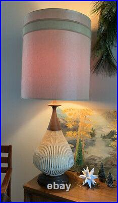 Rare Huge Fortune Lamp Co Mid Century Modern SIgned & Dated 1961 Table Lamp 1961