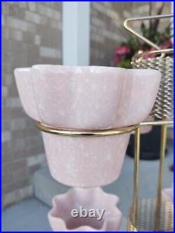 Rare Imperial PINK Mid-Century Modern (ALL 10 POTS) PLANTER Great Condition Rare Imperial PINK Mid-Century Modern (ALL 10 POTS) PLANTER Great Condition
