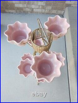 Rare Imperial PINK Mid-Century Modern (ALL 10 POTS) PLANTER Great Condition Rare Imperial PINK Mid-Century Modern (ALL 10 POTS) PLANTER Great Condition