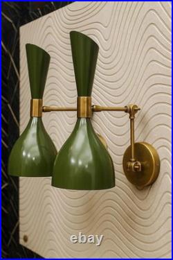 Rare Italian 50s MCM Wall Light Mid Century Modern Lighting Decor Gift