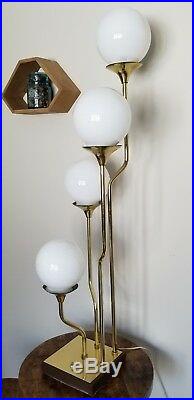 Rare Italian MCM Reggiani Brass Table Lamp