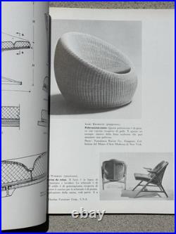 Rare Italian MID Century Modern Furniture Reference Book Saarinen/platner/eames