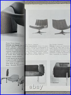 Rare Italian MID Century Modern Furniture Reference Book Saarinen/platner/eames