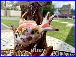 Rare Italian Mid Century Modern Ceramic Vase Fish Design 13 1/4 Tall Signed Rare Italian Mid Century Modern Ceramic Vase Fish Design 13 1/4 Tall Signed