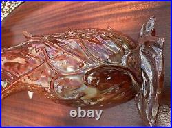 Rare Italian Mid Century Modern Ceramic Vase Fish Design 13 1/4 Tall Signed Rare Italian Mid Century Modern Ceramic Vase Fish Design 13 1/4 Tall Signed