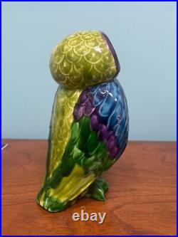 Rare Italy Alvino Bagni Owl Sculpture 9.75 x 5.25 x 4.5 Mid Century Modern