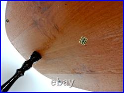 Rare Italy Vintage 50th Mid Century Marquetry & Brass Bar Cart Drinks Trolley