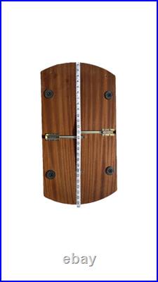 Rare Italy Vintage 50th Mid Century Marquetry & Brass Bar Cart Drinks Trolley