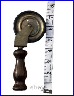 Rare Italy Vintage 50th Mid Century Marquetry & Brass Bar Cart Drinks Trolley