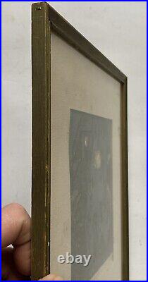 Rare Jan Gelb Signed Mid Century Modern 60s Monotype Abstract Print Glowing Rare Jan Gelb Signed Mid Century Modern 60s Monotype Abstract Print Glowing