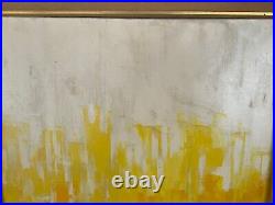 Rare Japan 1950's-60's Mid-Century Modern Abstract Oil Painting by Brayton