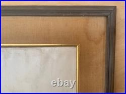 Rare Japan 1950's-60's Mid-Century Modern Abstract Oil Painting by Brayton
