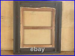 Rare Japan 1950's-60's Mid-Century Modern Abstract Oil Painting by Brayton