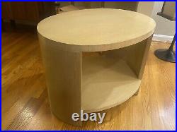 Rare Jay Spectre Large Oak Occasional Table